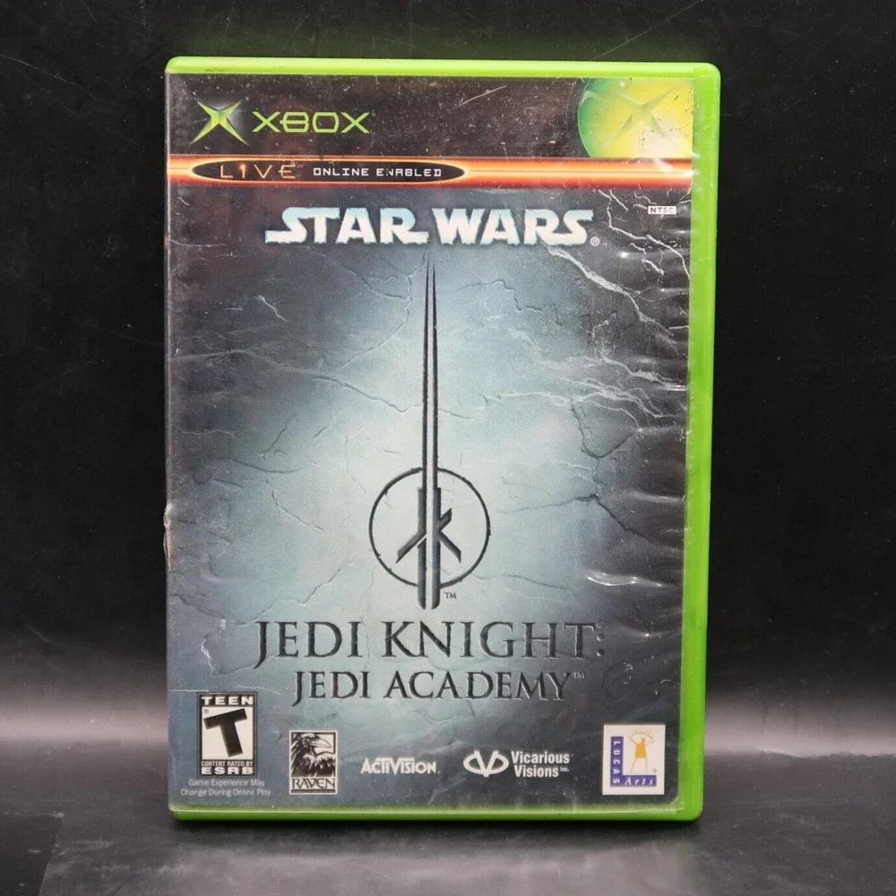 Xbox Star Wars Jedi Knight Jedi Academy Game w/ Manual & Case 2003 Untested